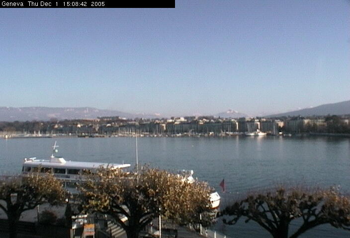 Click image to see animation
of the web cam "Geneva<br>Le Jet d
